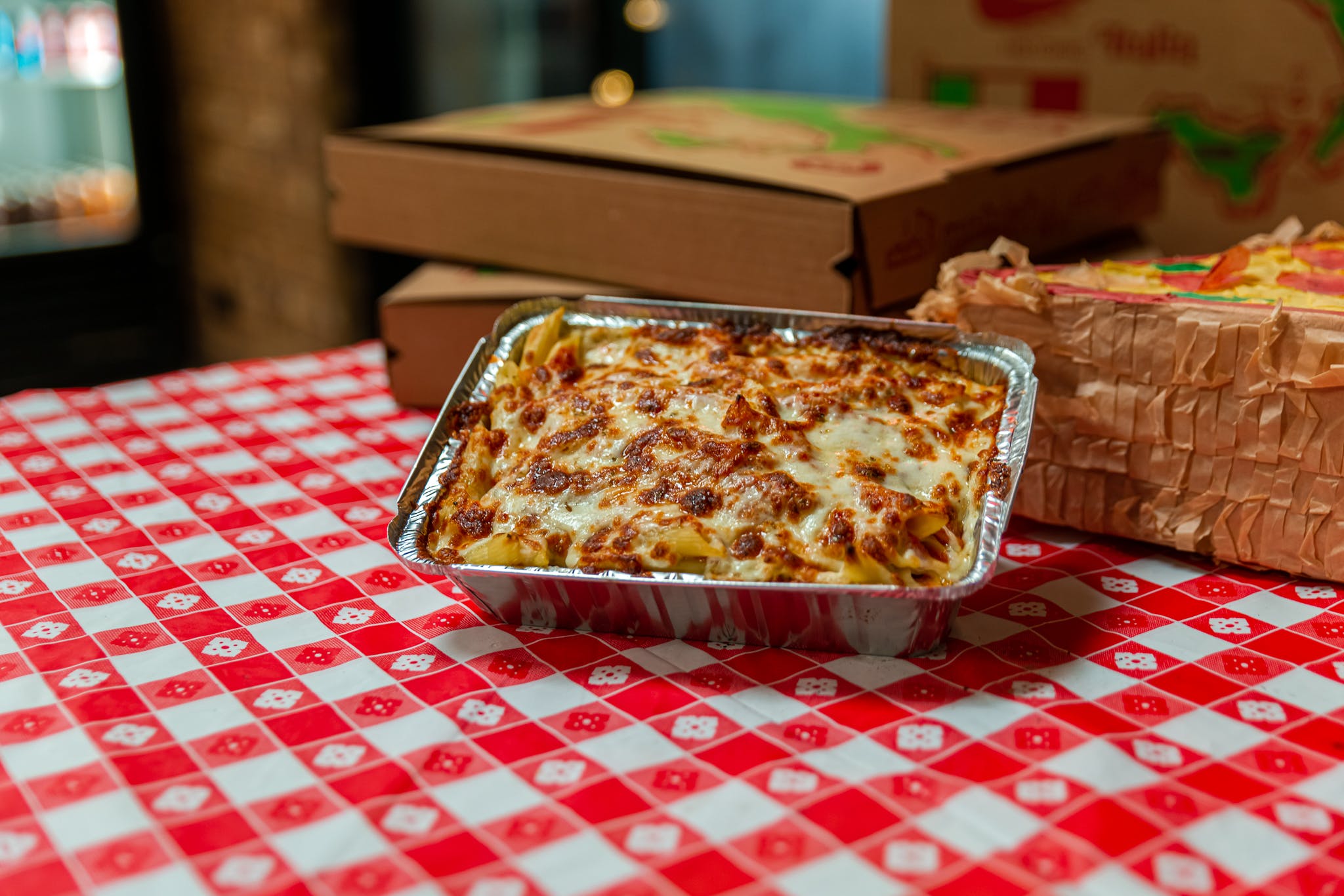 Order Baked Mostaccioli - Pasta food online from Italian Villa Pizza of Chicago store, Orland Park on bringmethat.com