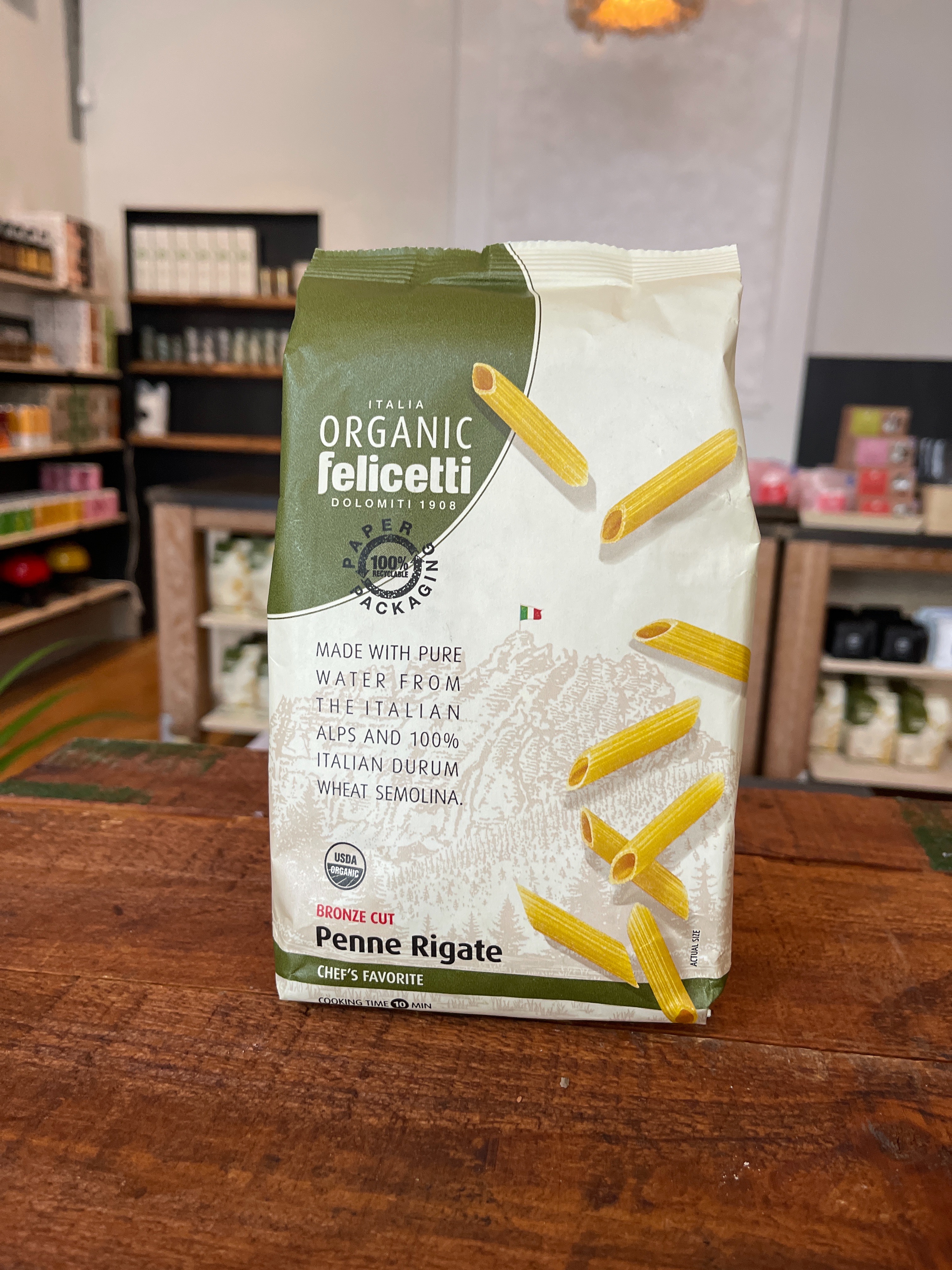 Order Organic Felicetti - 16 oz Penne Rigate food online from DC Noodles store, Washington on bringmethat.com