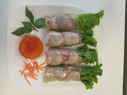 Order 02. Roasted Pork Spring Rolls (2) food online from Touhy Fruity store, Norridge on bringmethat.com