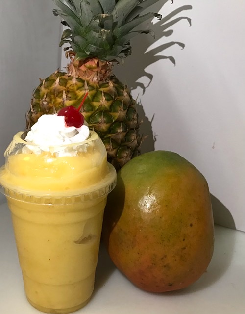 Order #4 Pineapple, Mango smoothie  food online from El Papayon store, Ontario on bringmethat.com
