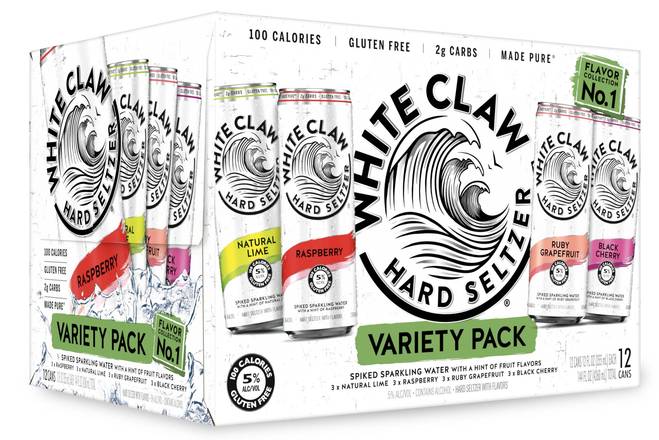 Order WHITE CLAW NO 1 - 12PK  food online from Audet's Wine & Spirits, store, Lynn on bringmethat.com