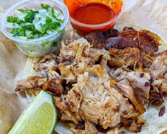 Order Carnitas Taco food online from Mexicology store, Culver City on bringmethat.com