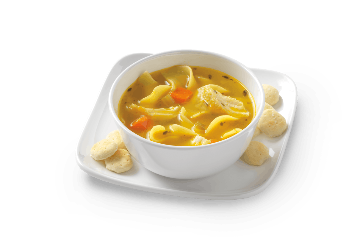 Order Side of Chicken Noodle Soup food online from Noodles & Company store, Iowa City on bringmethat.com