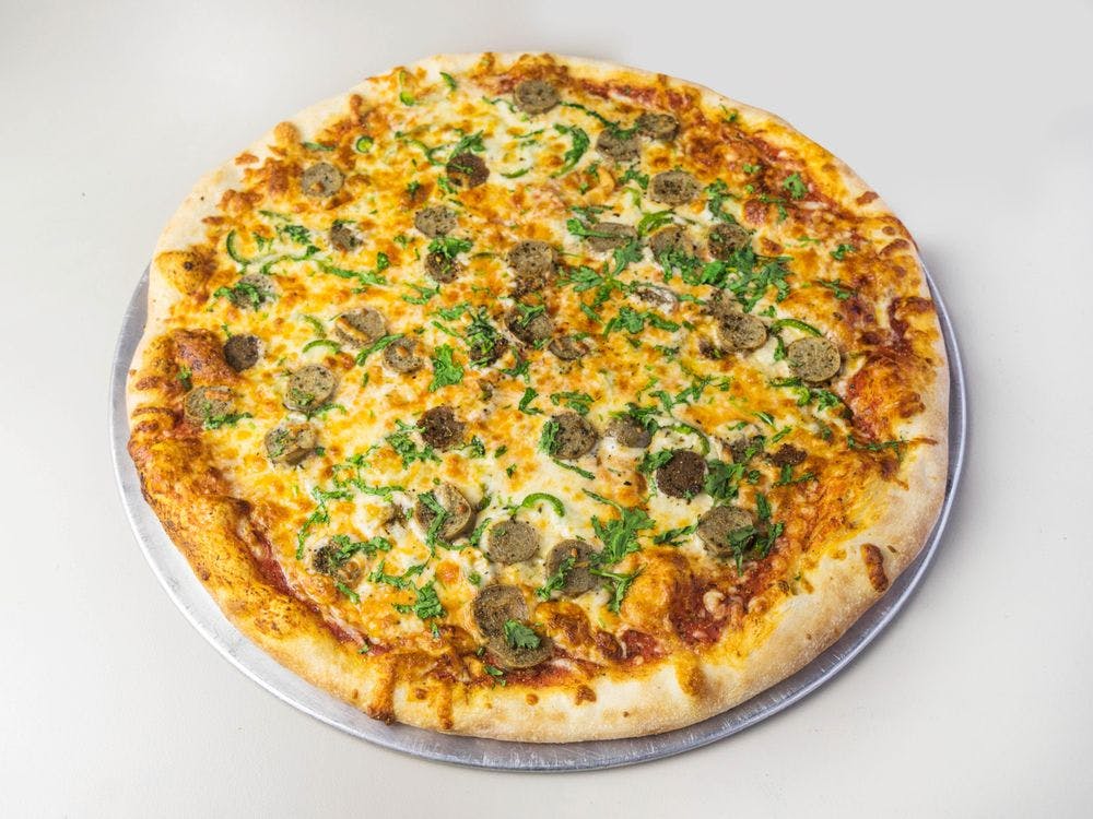 Order Gluten Free Two Toppings Cheese Pizza - Personal food online from Basil store, Minneapolis on bringmethat.com