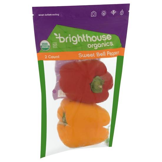 Order Brighthouse Organics · Sweet Bell Peppers (2 ct) food online from Winn-Dixie store, Birmingham on bringmethat.com