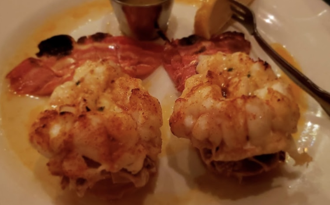 Order Twin 5 oz. Lobster Tails food online from Cappuccino Cafe store, Brooklyn on bringmethat.com