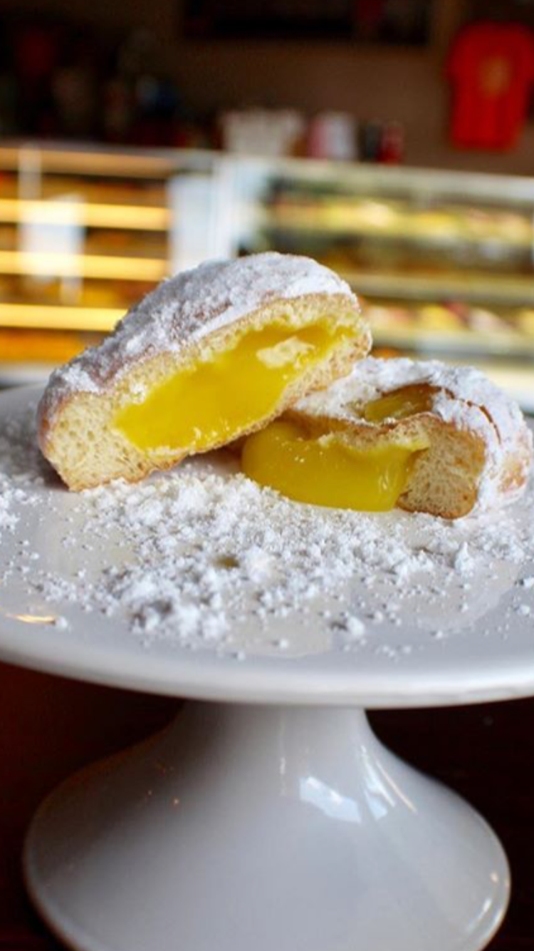 Order Lemon Filled Donut food online from Tasty Donuts store, Canton on bringmethat.com