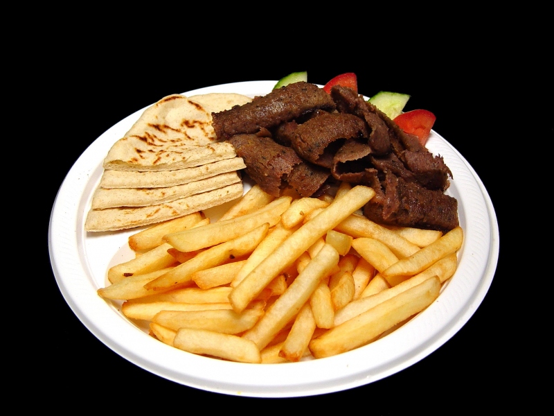 Order Gyros and Fries food online from Mediterranean delight store, Glendale on bringmethat.com