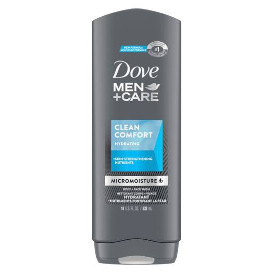 Order Dove Men+Care Clean Comfort Body and Face Wash, 18 OZ food online from Cvs store, ONTARIO on bringmethat.com
