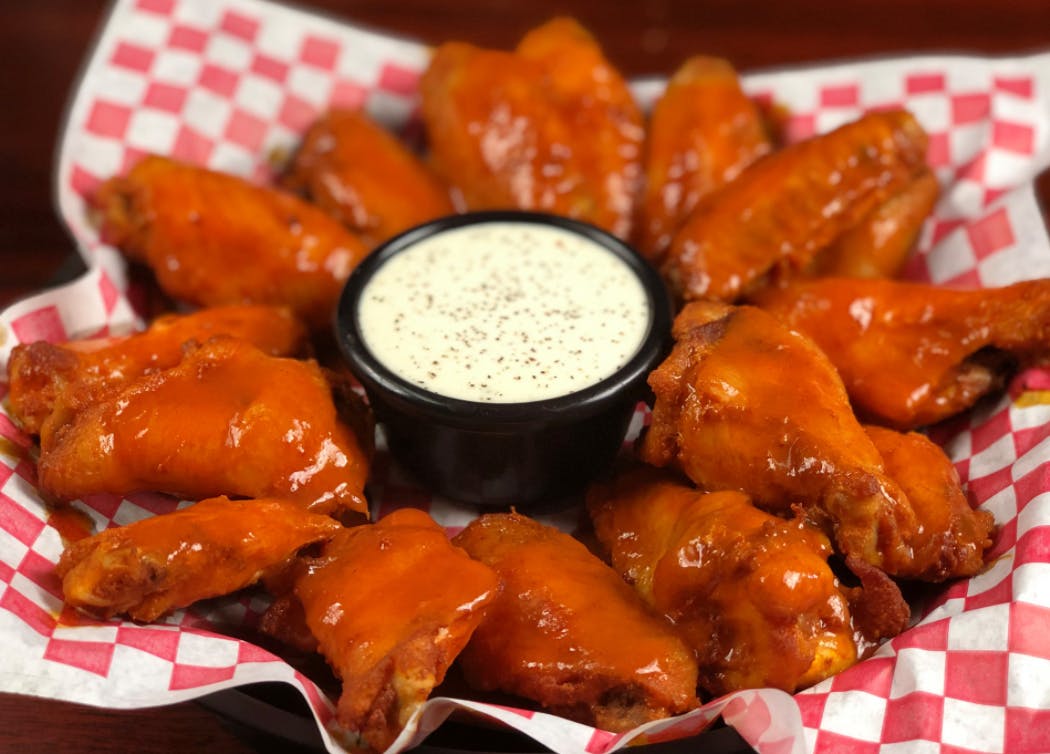 Order Buffalo Wings - 5 Pieces food online from Gotham Pizza store, Houston on bringmethat.com