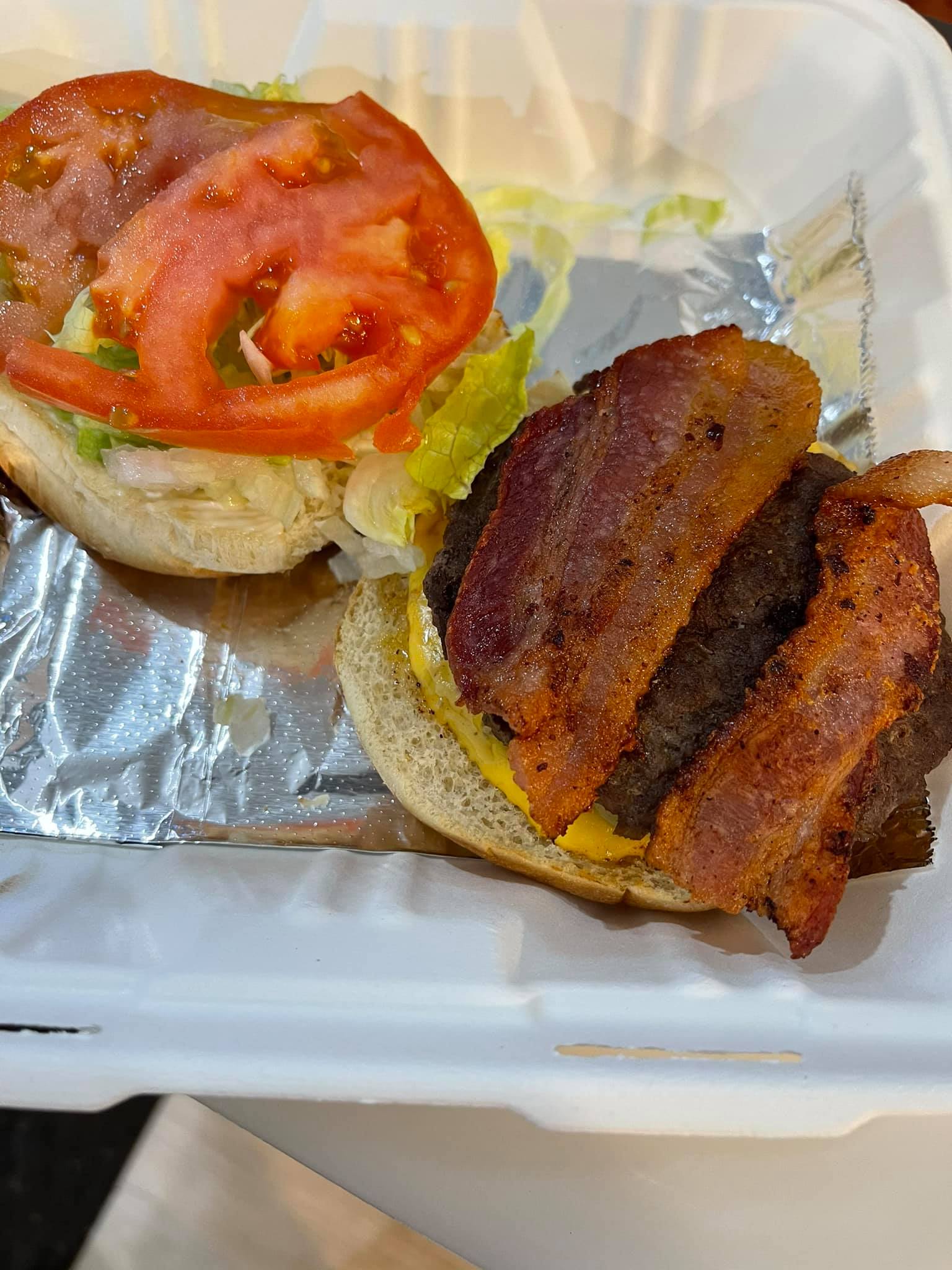 Order Bacon Cheeseburger food online from Miss Yvonne's store, Edgewater on bringmethat.com