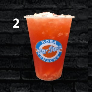 Order Lychee Peach Berry food online from Pit Stop Boba Shop store, South San Francisco on bringmethat.com