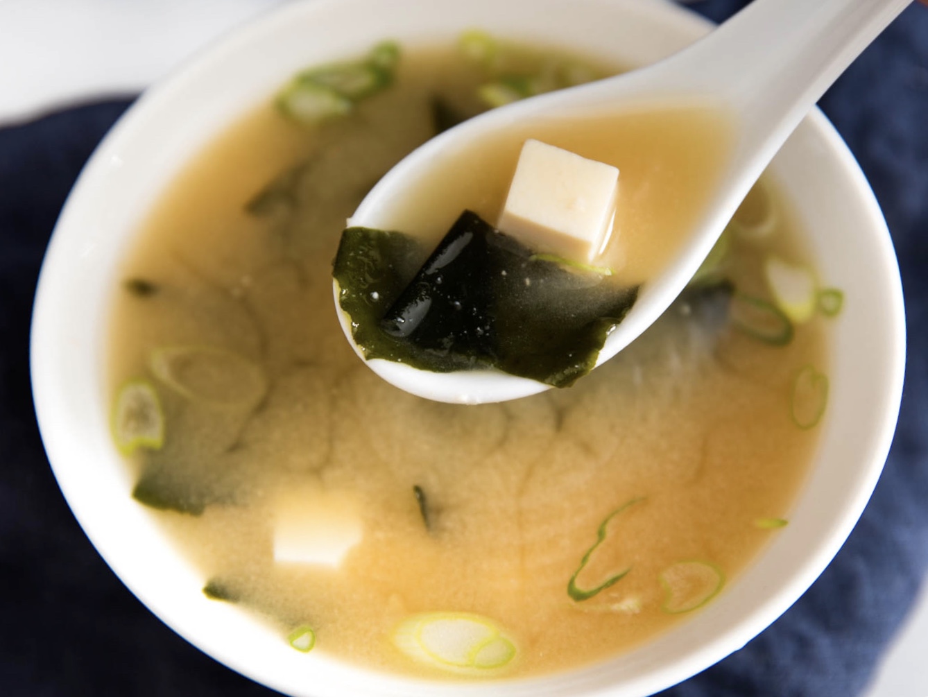 Order 1. Miso Soup food online from Mikaku store, New York on bringmethat.com