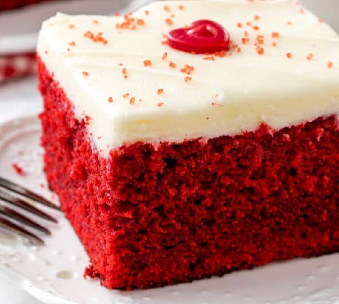 Order Red Velvet Cake - Dessert food online from Stefano's Pizza store, Petaluma on bringmethat.com