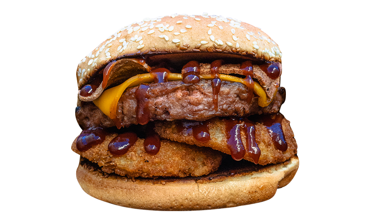 Order BBQ BACON CHEESEBURGER food online from Nice Burger Stanton store, Stanton on bringmethat.com