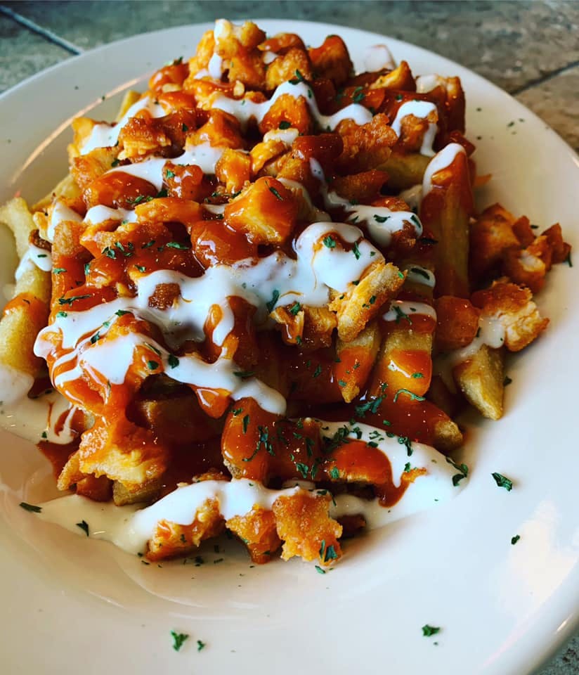 Order Buffalo Fries with Cheese - Appetizer food online from Marcello's Pizza store, Paterson on bringmethat.com