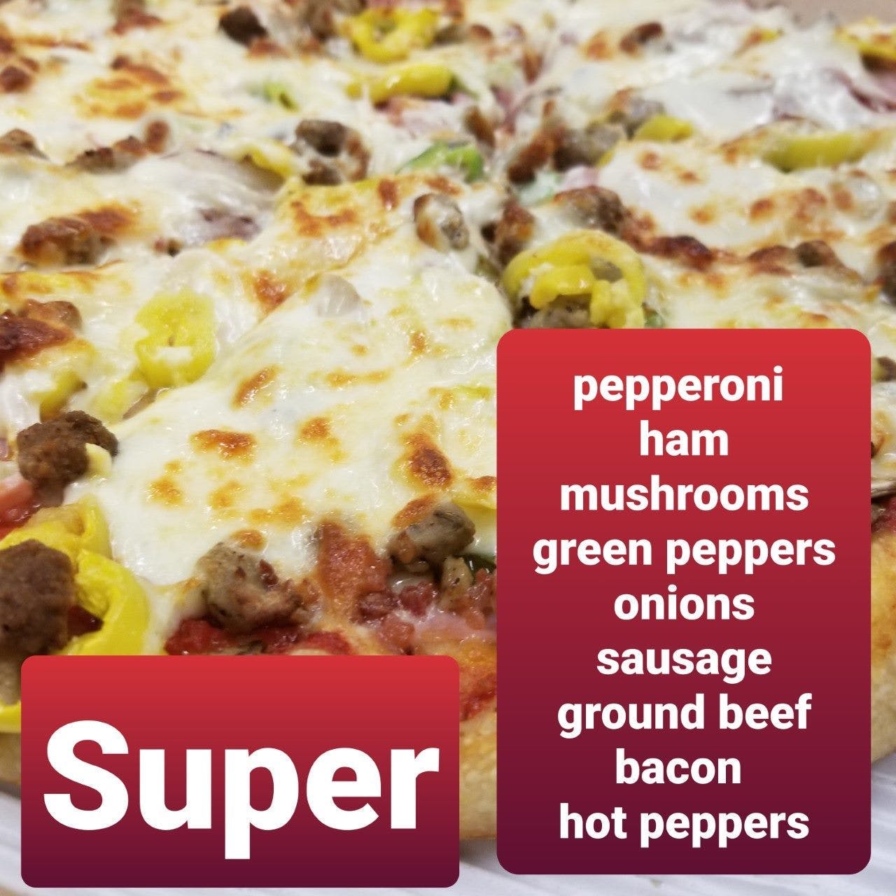 Order Marino's Super Pizza - Small food online from Marino's Pizza store, Spring Arbor on bringmethat.com