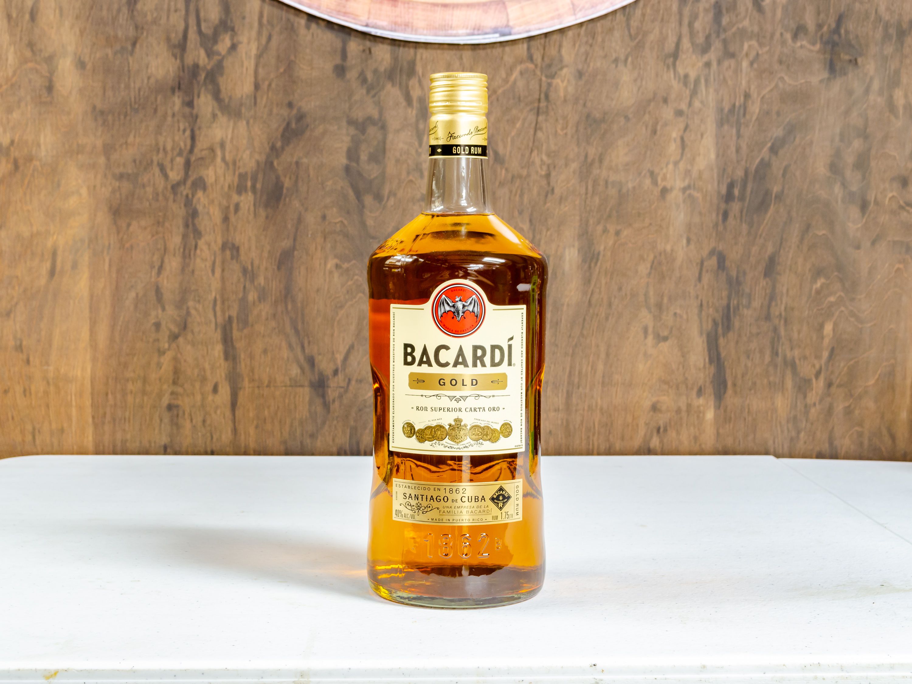 Order Bacardi Gold, 1.75 Liter Rum food online from Liquorama store, Hyde Park on bringmethat.com