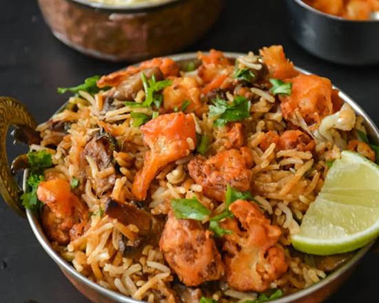 Order Chicken 65 Biryani food online from Rasoi Fusion Indian Cuisine store, Roswell on bringmethat.com