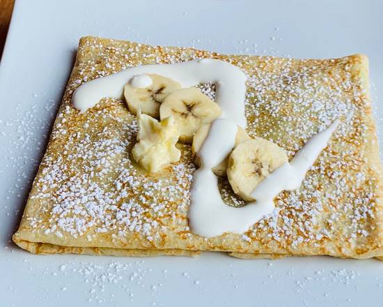 Order Butter, Brown Sugar, Bananas ＆ Creme Fraiche Crepe food online from Crepeexpress store, Oakland on bringmethat.com