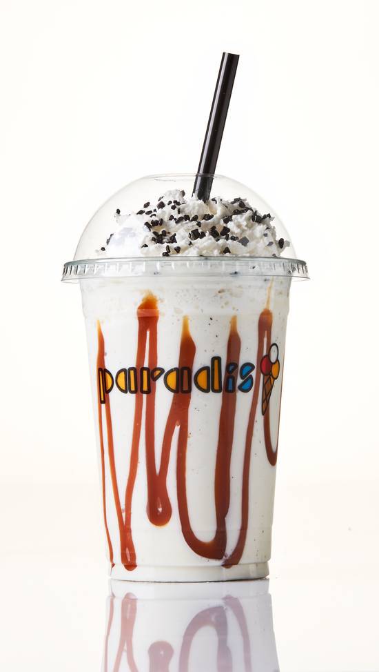 Order Vanilla Bean Caramel Milkshake food online from Paradis Ice Cream Pch Highway store, Dana Point on bringmethat.com