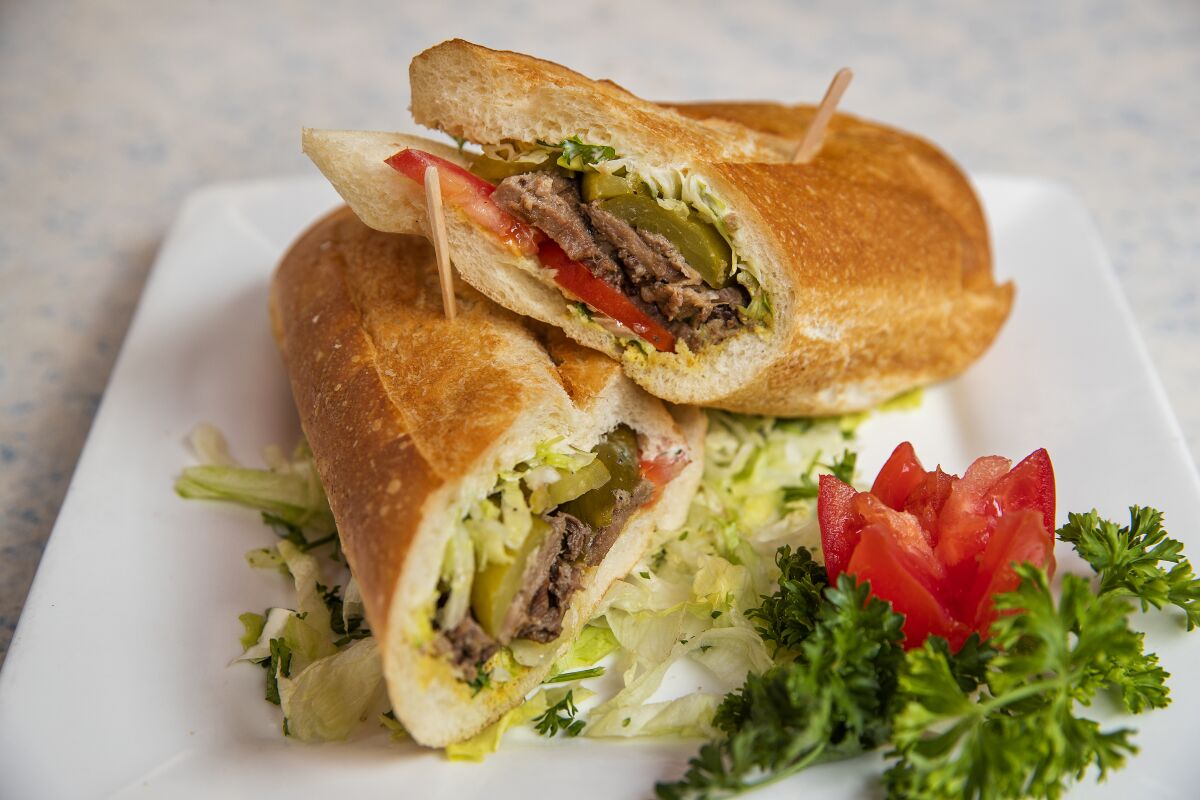 Order Cold Beef Tongue Sandwich  food online from Lucky 7 pizza store, Glendale on bringmethat.com