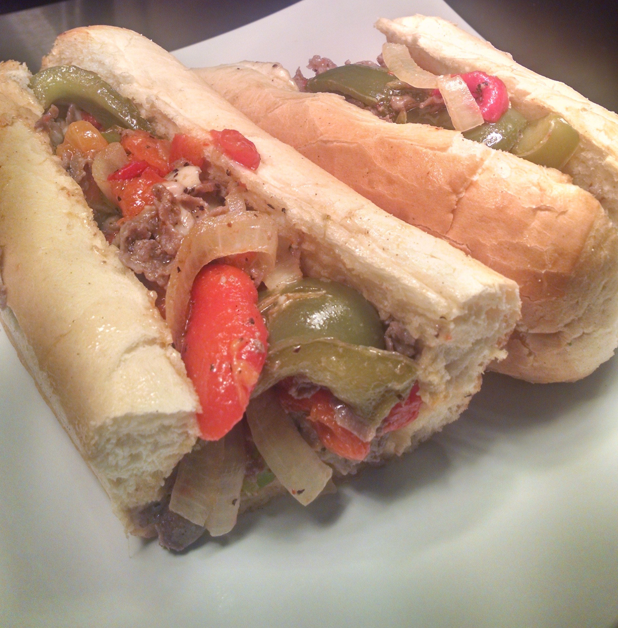 Order The Philly Sandwich food online from Rocky's Pizza store, Huntersville on bringmethat.com