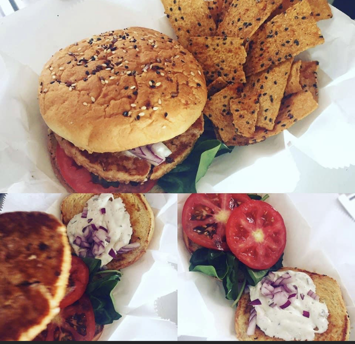 Order Salmon Burger food online from Healthy In A Hurry store, Normal on bringmethat.com