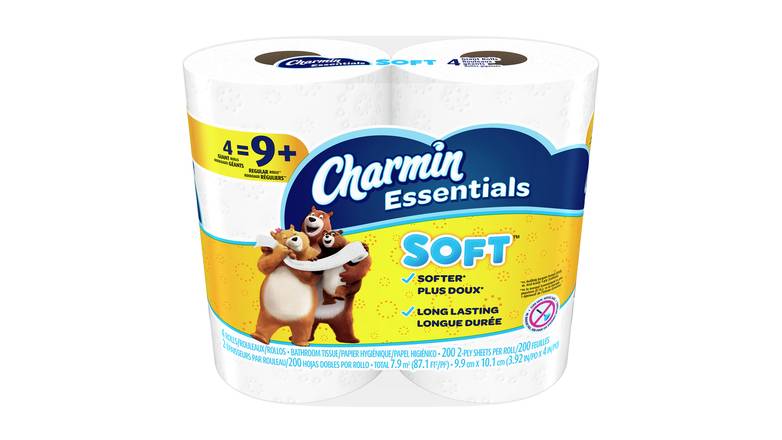 Order Charmin Essentials Soft Toilet Paper-4 Ct food online from Shell Rock Spring store, Bel Air on bringmethat.com