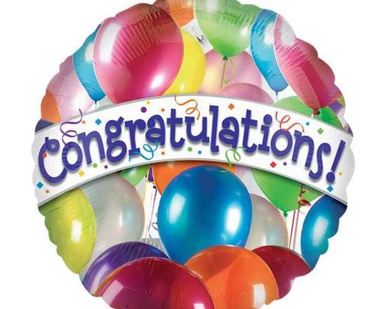 Order Balloons Congrats Balloon food online from Mercantile on Mason store, Franklinton on bringmethat.com