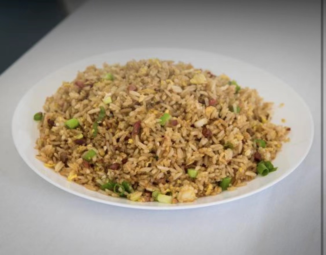 Order 61. BBQ Pork Fried Rice food online from South Villa Chinese Restaurant store, Benicia on bringmethat.com