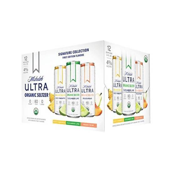 Order Michelob Ultra Organic Seltzer Variety 12-Pack food online from Bottlebox store, Norfolk on bringmethat.com