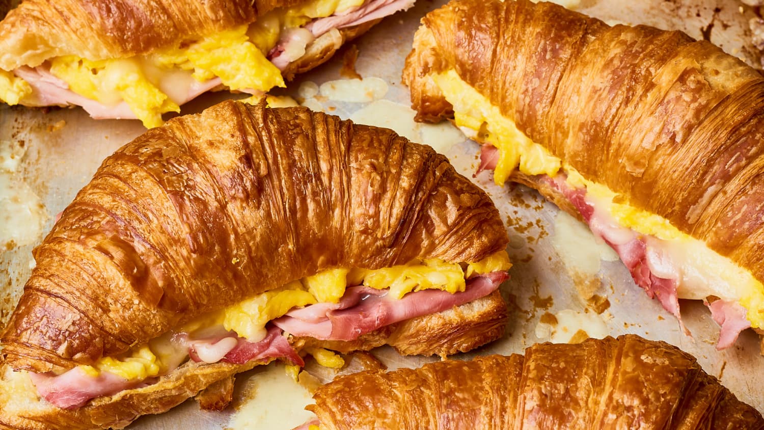 Order Roasted Ham, Swiss & Egg Croissant Sandwich food online from Jackson Hole store, Englewood on bringmethat.com