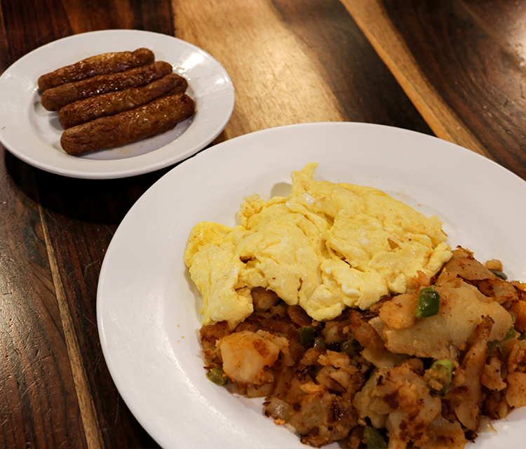 Order 3 Eggs Any Style with Turkey Sausage food online from Silver Spoon Diner store, Queens on bringmethat.com