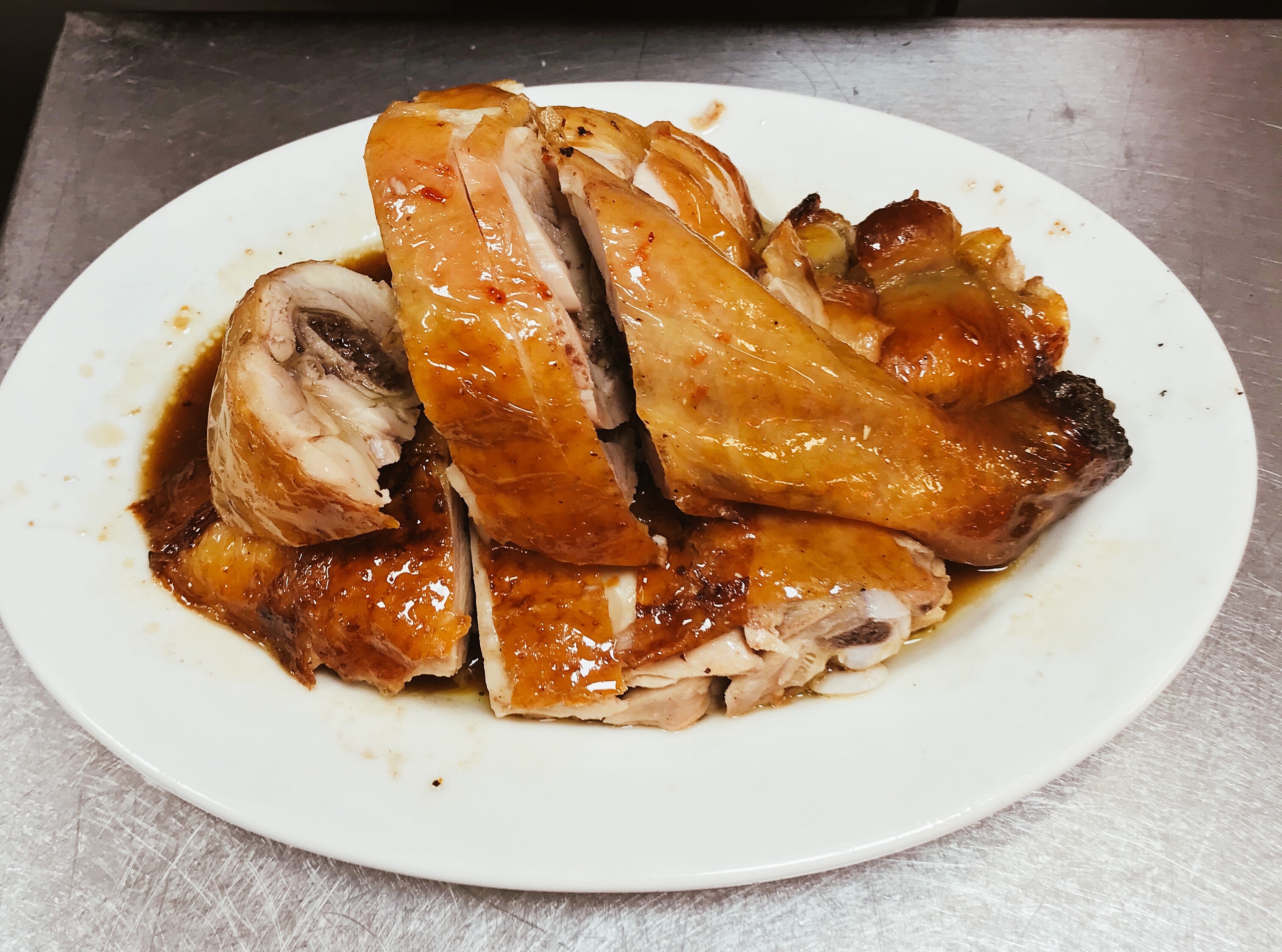 Order BB6. Roast Chicken food online from Ollie's Noodle Shop & Grille store, New York on bringmethat.com