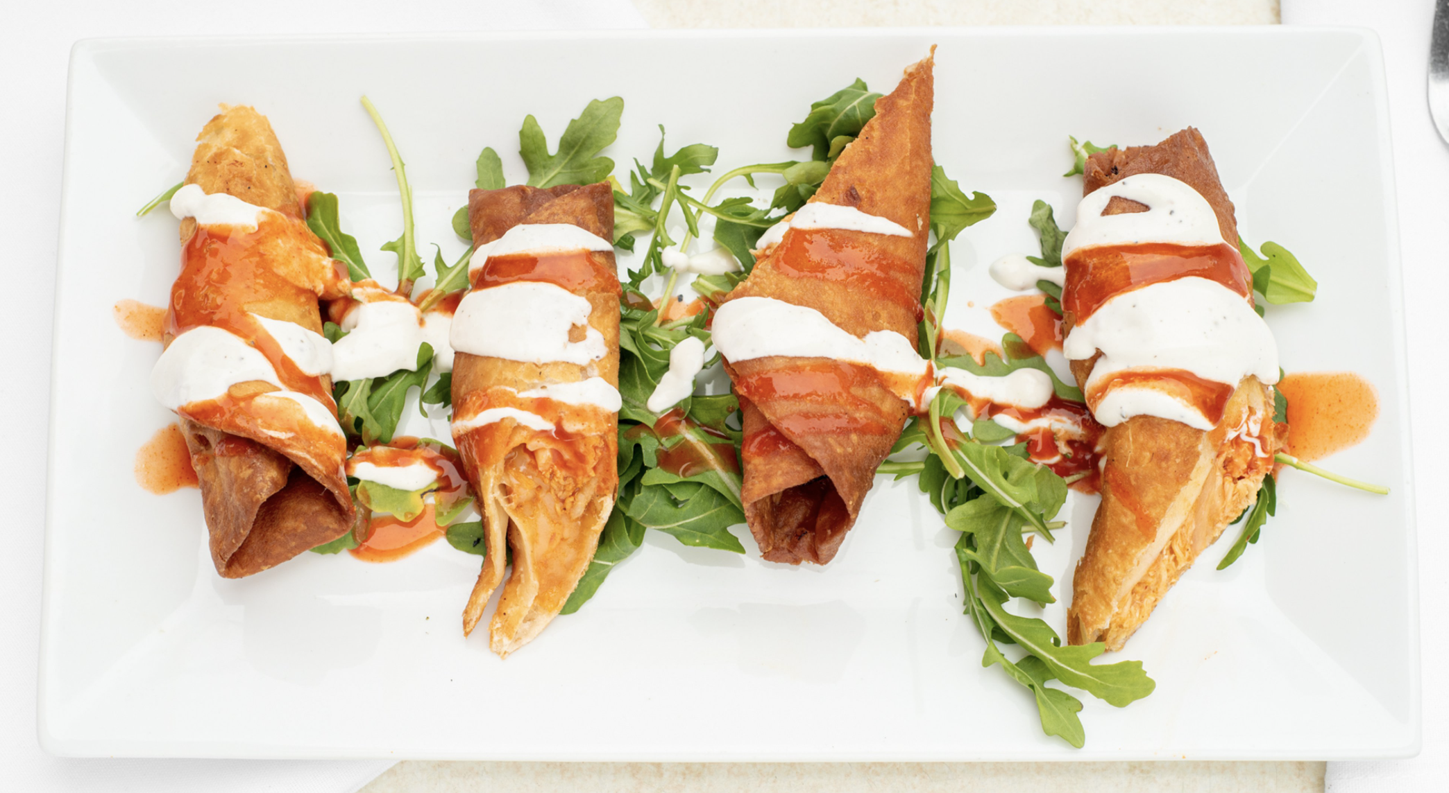 Order Buffalo Chicken Flautas Plate food online from Tequila Escape store, Ridgefield on bringmethat.com