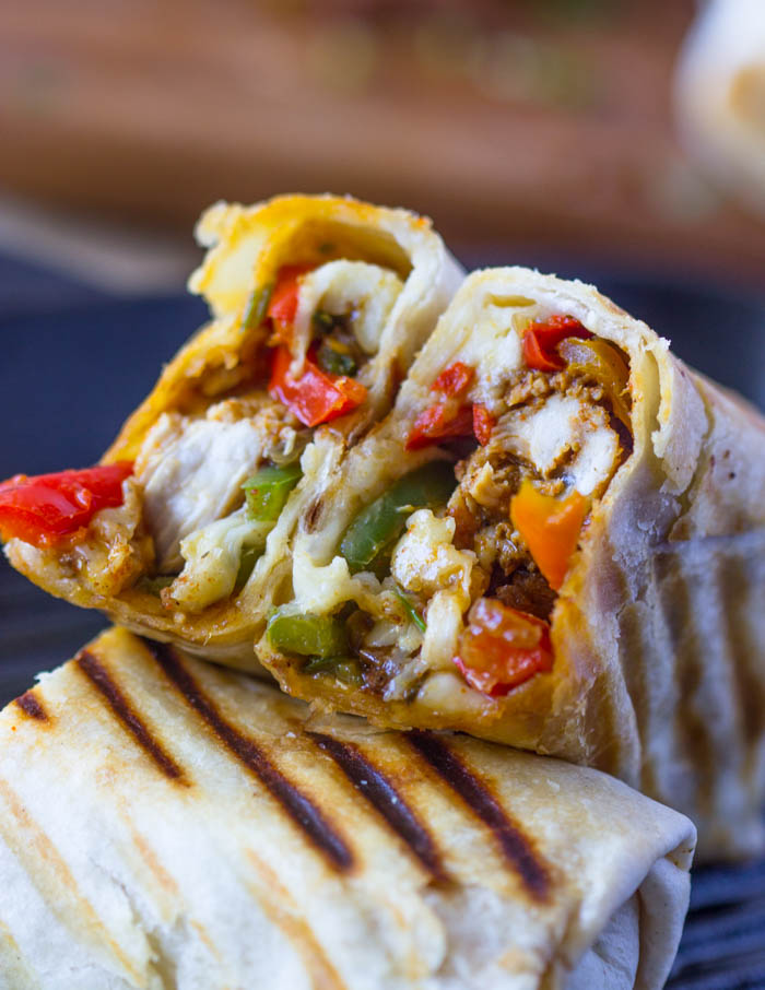 Order Chicken Fajita Wrap food online from Anthony Deli store, White Plains on bringmethat.com