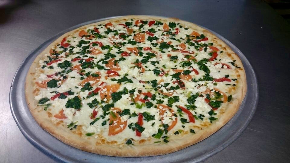 Order Mediterranean Pizza food online from Madison's Pizza store, Albany on bringmethat.com