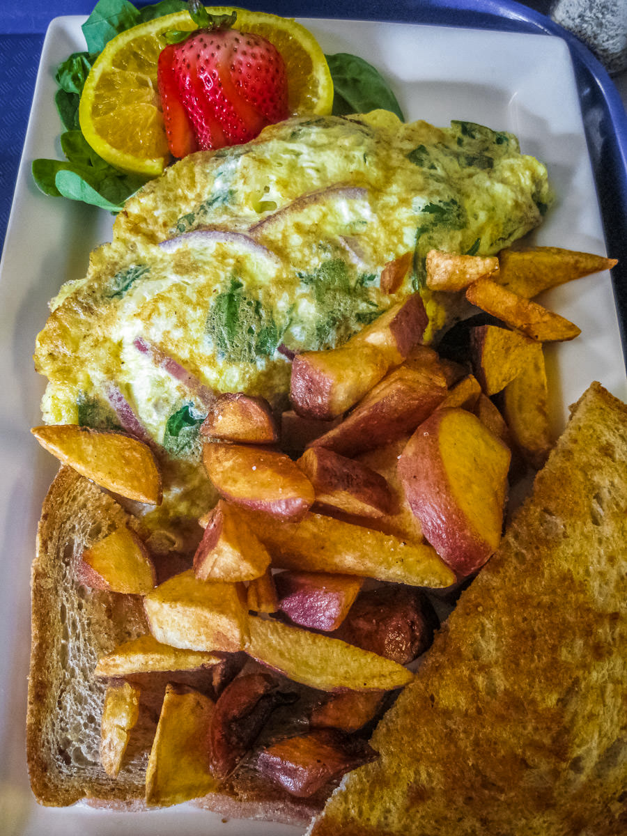 Order Veggie Omelet food online from La Bakery store, Carson City on bringmethat.com