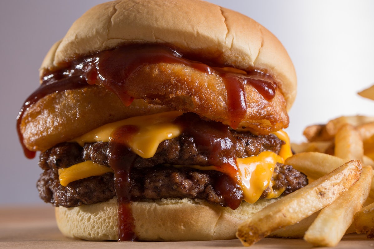 Order RODEO BURGER food online from Wayback Burgers on Crosspointe store, Evansville on bringmethat.com