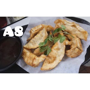 Order A08. Fried Gyoza (8) food online from Boling Pho store, Escondido on bringmethat.com