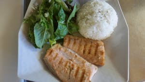 Order Salmon Teriyaki Plate food online from Sushi Ya store, Pasadena on bringmethat.com