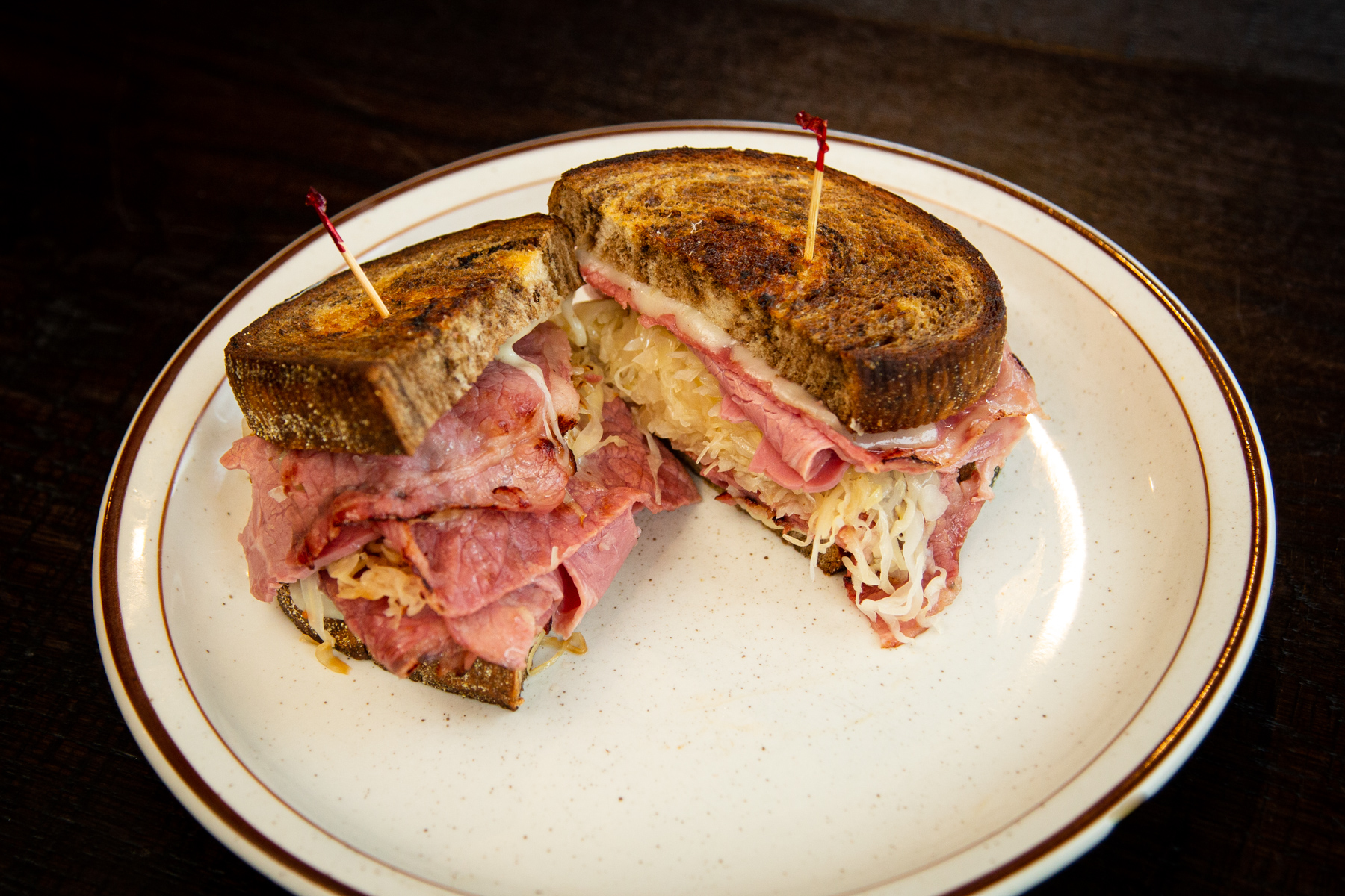 Order Classic Reuben Sandwich food online from Iron Grill Bbq store, Columbus on bringmethat.com