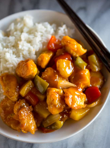 Order 38. Sweet and Sour Chicken food online from Great Wall Chinese Restaurant store, Doylestown on bringmethat.com