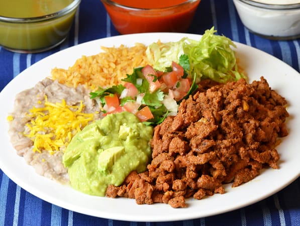 Order 16. Adobada Plate food online from Federico's Mexican Food store, Phoenix on bringmethat.com