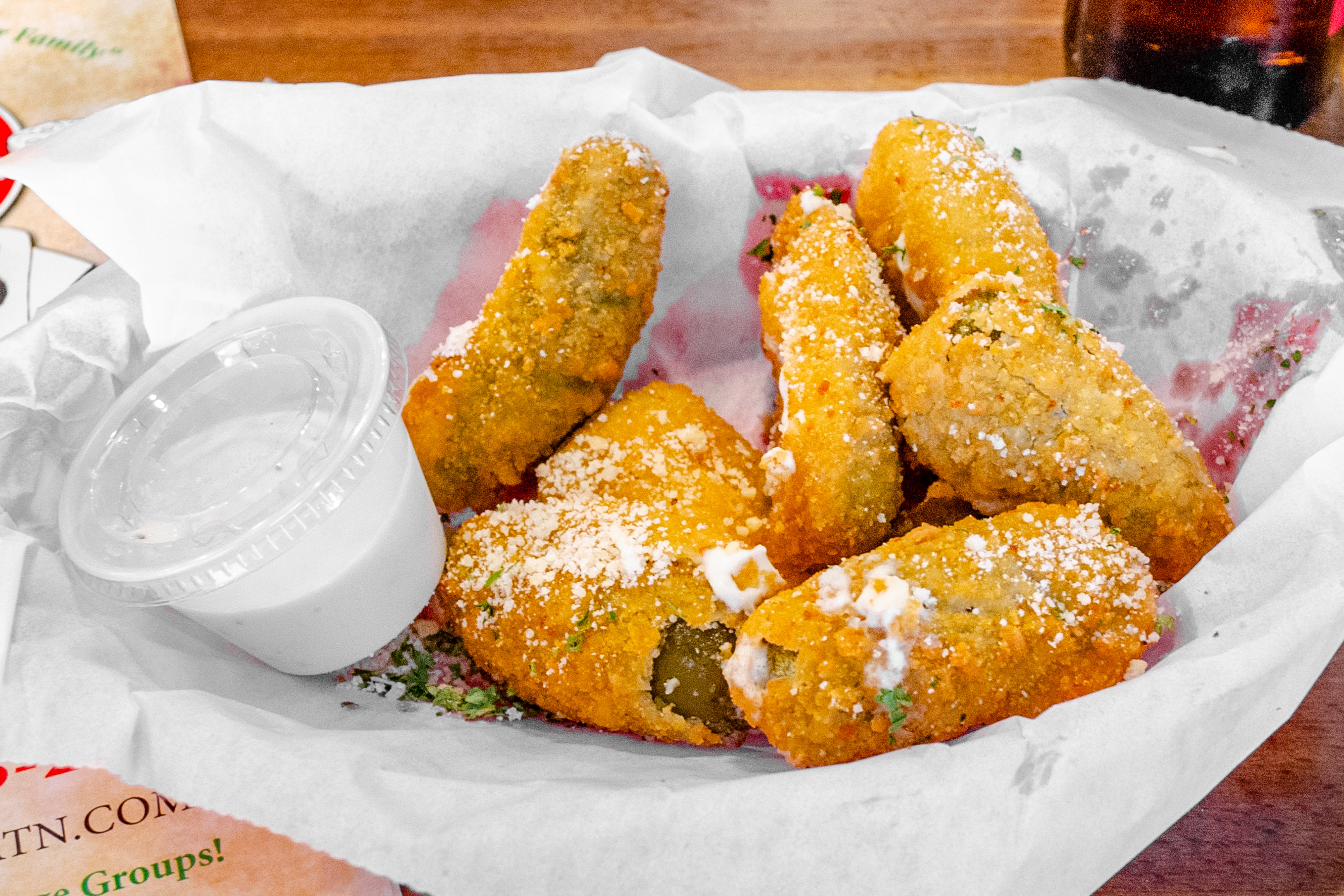 Order Jalapeno Poppers - 6 Pieces food online from Sals Family Pizza store, Nashville on bringmethat.com