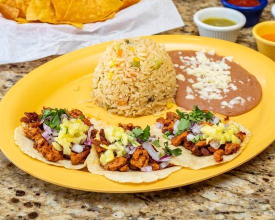 Order Taco Plate  food online from Los Carboncitos store, Denver on bringmethat.com