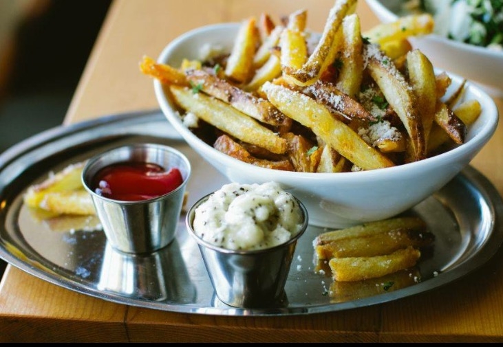 Order Truffle Fries (g)(v) food online from Cook store, Needham on bringmethat.com