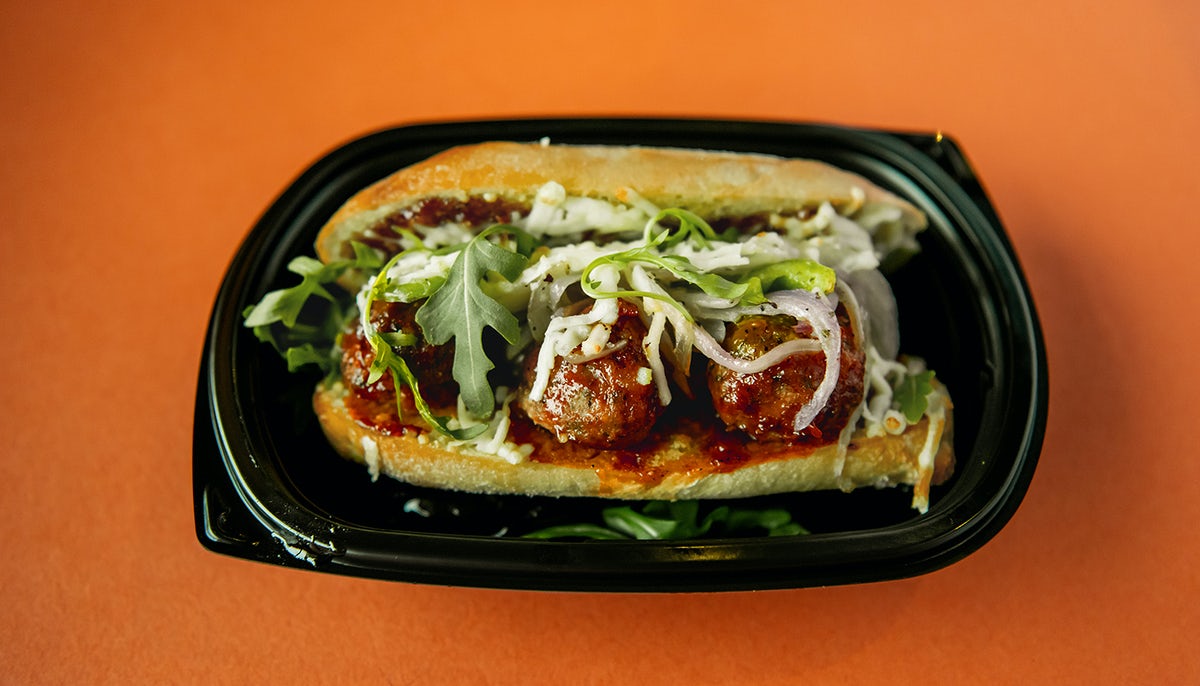 Order KOREAN MEATBALL SANDWICH food online from Meatball Corner store, North Olmsted on bringmethat.com