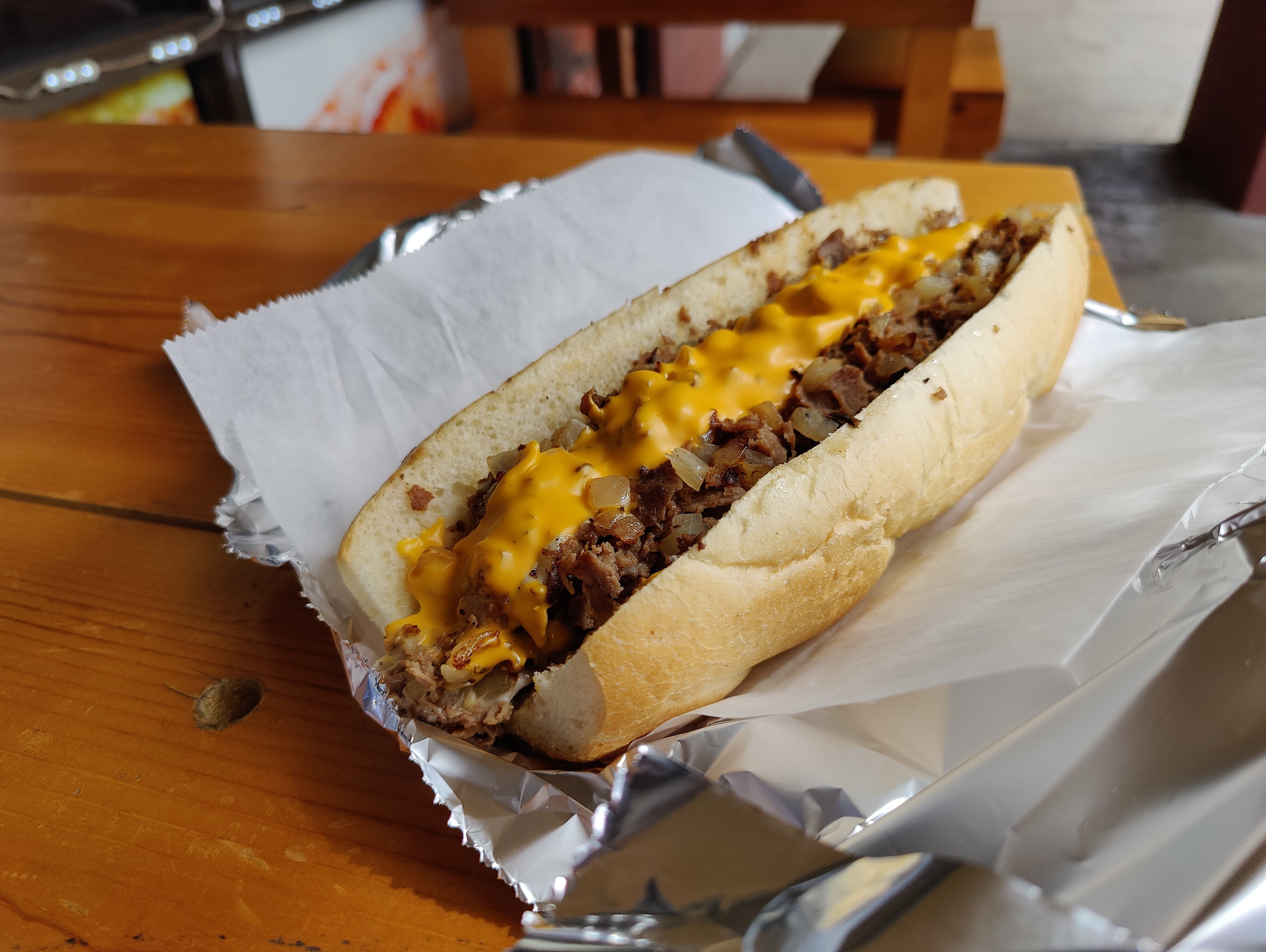 Order Classic Philly Cheesesteak - Sandwich food online from Lucino Pizza store, Las Vegas on bringmethat.com